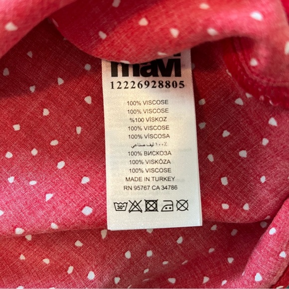 Mavi red and white polka dot top - Picture 5 of 8